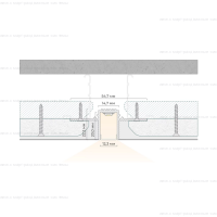 Световая линия для потолка Gips-RP12 схема