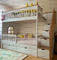 Кровать двухъярусная Домик Fantasy