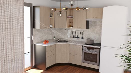 Кухонный гарнитур Надежда оптима 4 1400х2000 мм