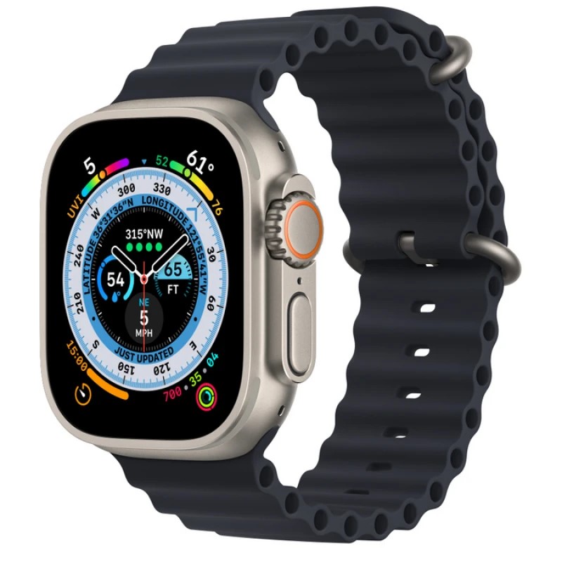 Apple Watch Ultra GPS, 49мм, Titanium, Midnight Ocean Band