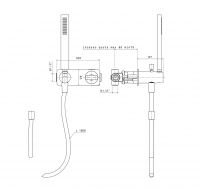 Смеситель Flaminia Noke Concealed Shower Mixer With Diverter схема 2