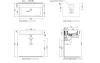 Раковина Flaminia AppLight 80 глянцевая, white 80х47 схема 4