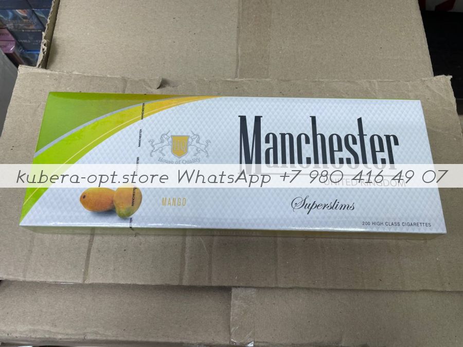 Manchester Super Slim Mango (Манчестер супер слим Манго) минимальный заказ 1 коробка (50 блоков) можно миксом