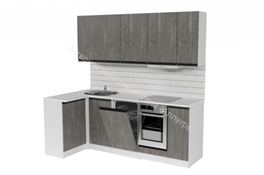 Кухонный гарнитур Ноктюрн прайм 400 1100х2000 мм