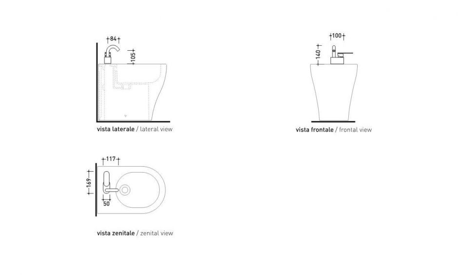 Смеситель Flaminia X1 Single Lever Bidet Mixer ФОТО