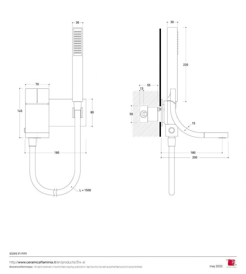 Смеситель Flaminia SI Bath-Tub Set ФОТО