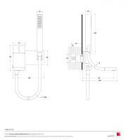 Смеситель Flaminia SI Bath-Tub Set схема 2