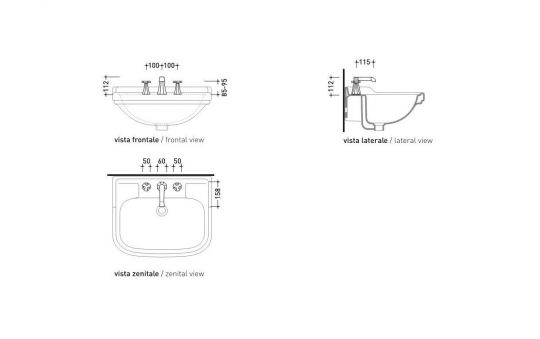 Смеситель Flaminia Evergreen 3-Holes Basin Mixer ФОТО