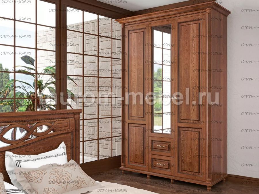 Шкаф 3-х створчатый Мелиса (1500x600х2300)