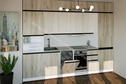 Кухонный гарнитур Паола люкс 3000 мм