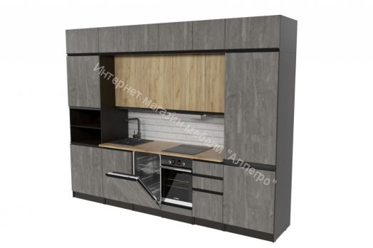 Кухонный гарнитур Адажио люкс 3000 мм