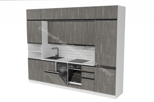 Кухонный гарнитур Ноктюрн люкс 3000 мм