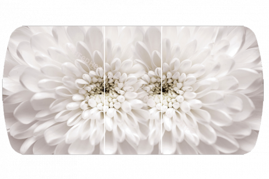 Стол обеденный "Бостон-3" Флоренс/хром брифинг