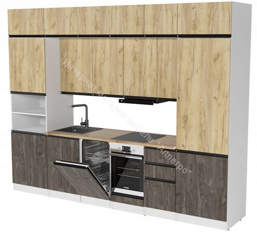 Кухонный гарнитур Сапфир экстра 3000 мм