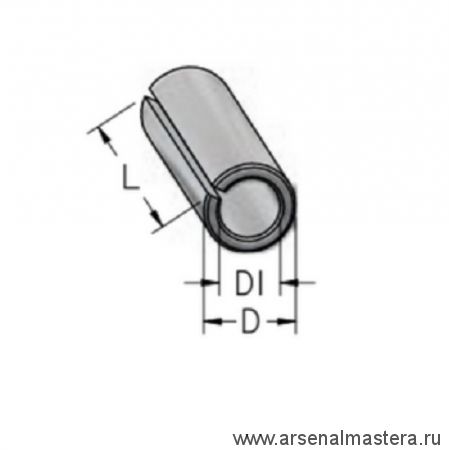 Втулка цанга переходная с D8 на d6 L25 тип B WPW T080060T