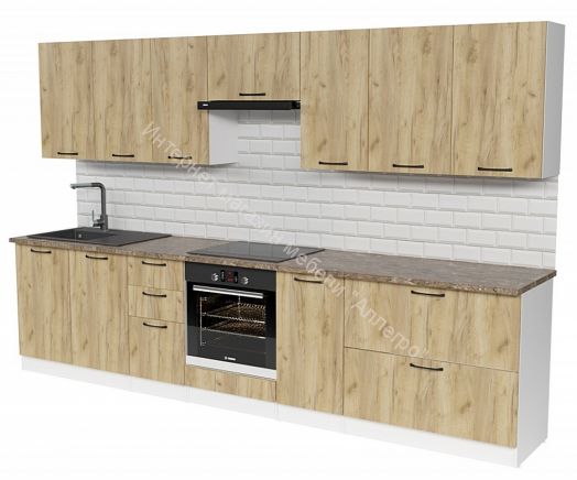 Кухонный гарнитур Янтарь 3000 мм