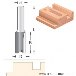 Фреза пазовая DIMAR 3.0 x 11.0 x 51 x 6 1070013