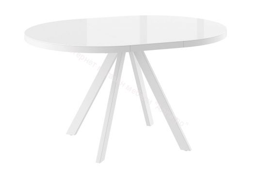 Стол раздвижной RONDO M-100 Белый ОПТИВАЙТ/Белый