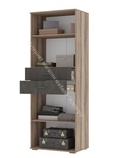 Шкаф распашной "Нельсон" ШК-05 Дуб каньон/Железный камень