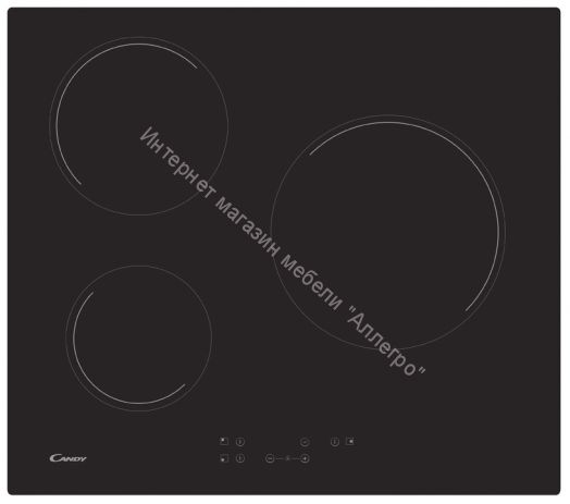 Встраиваемая электрическая варочная панель Candy CH 63 CT