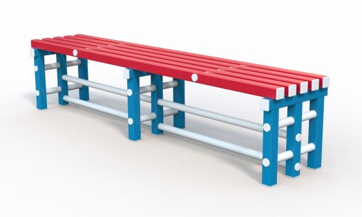 Скамья пластиковая для бассейна  2000х420х450 мм