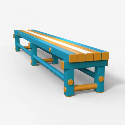 Скамья гимнастическая пластиковая для бассейна  2000х300х250 мм