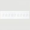 Багет Cosca Бордюр 80-4 Пальметта Белый Мат W80(2)P/W27 Д240хШ1.2хВсм Д240хШ1.2хВ8см / Коска.
