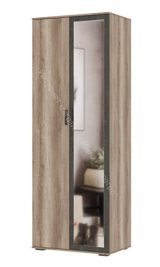 Шкаф распашной "Нельсон" ШК-04 Дуб каньон/Железный камень