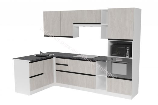 Кухонный гарнитур Сюита мега прайм 1500х2700 мм
