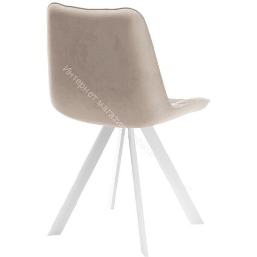 Стул Dikline поворотный 229 В03 BEIGE  Ножки белые