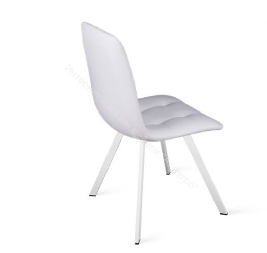 Стул Бруно (паук Т2) (Белый муар/Кожзам Белый)