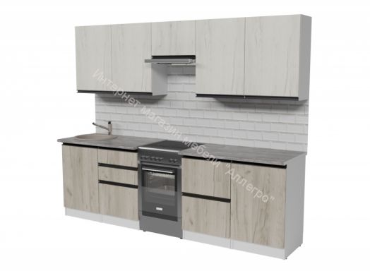 Кухонный гарнитур Паола мега 2500 мм
