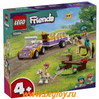 Конструктор LEGO Friends 42634 трейлер с лошадьми