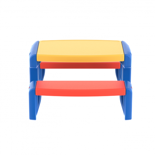Стол со скамьей детский, пластиковый TITTA  900x1000х540 мм