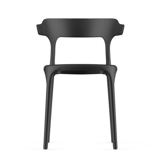 Стул пластиковый, штабелируемый ENOVA (черный)