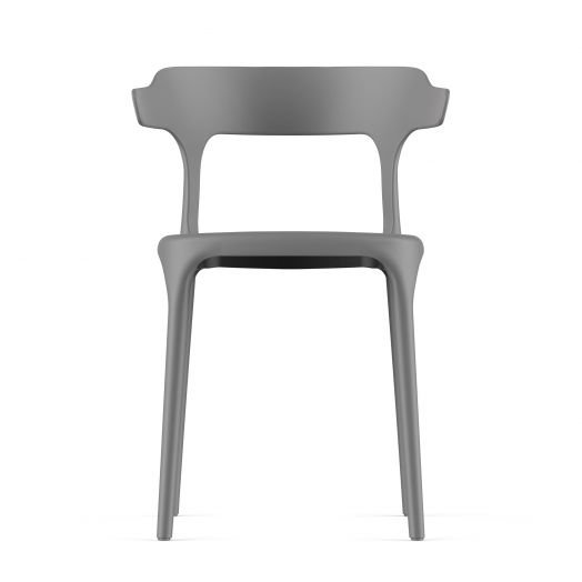 Стул пластиковый, штабелируемый ENOVA (серый)