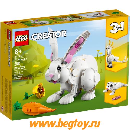 Конструктор Lego CREATOR 3/1 31133 белый кролик