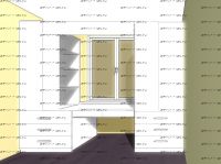 Стенка со столом Рома (340х60х240)