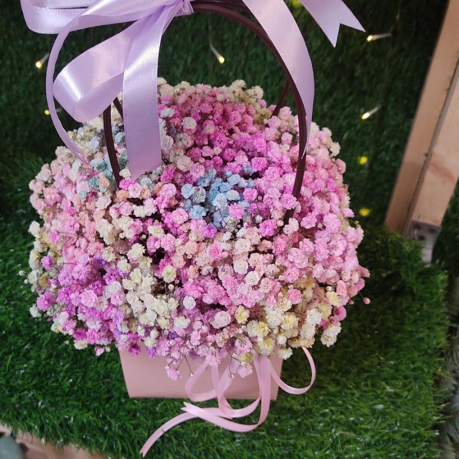 Гипсофила радужная в сумочке