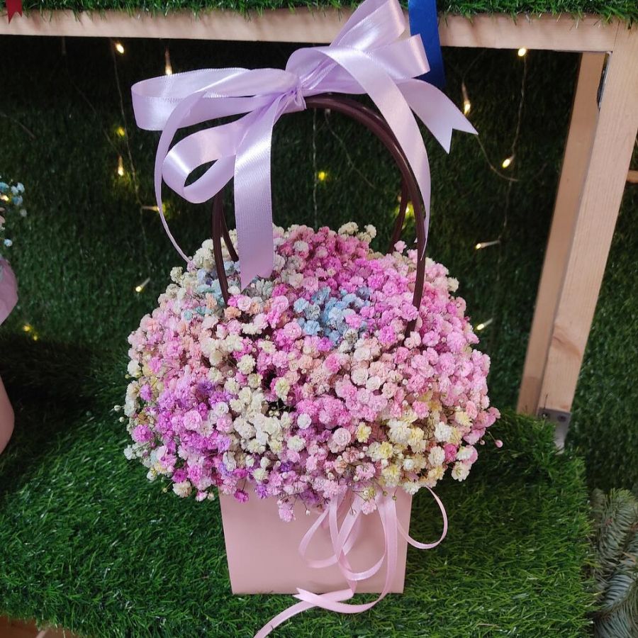 Гипсофила радужная в сумочке