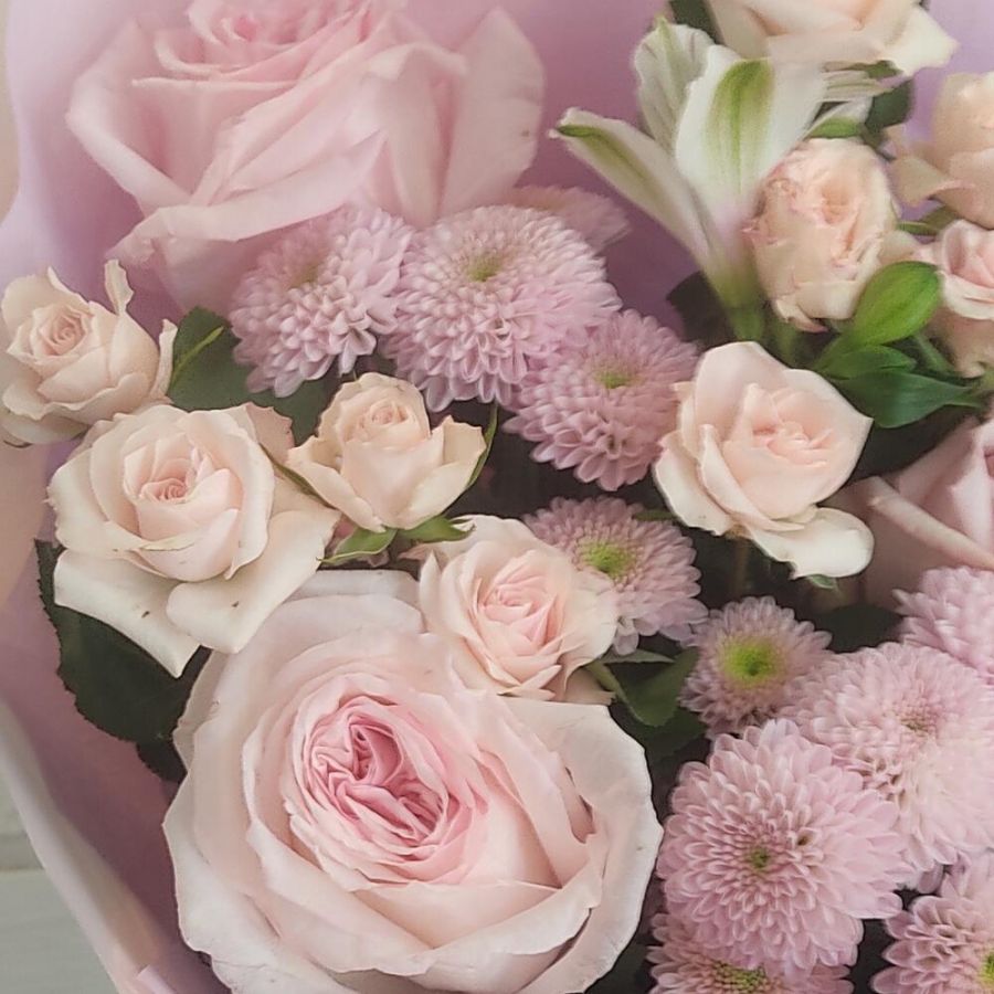 Букет мини розовый