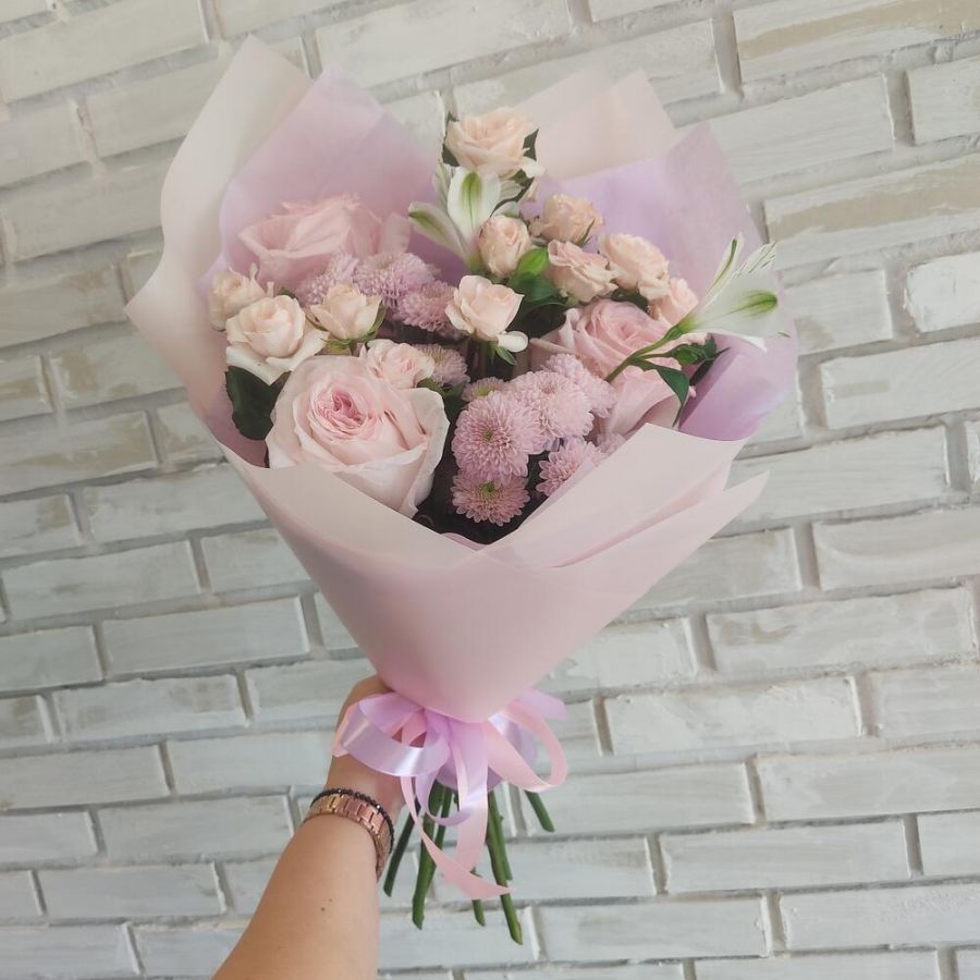 Букет мини розовый