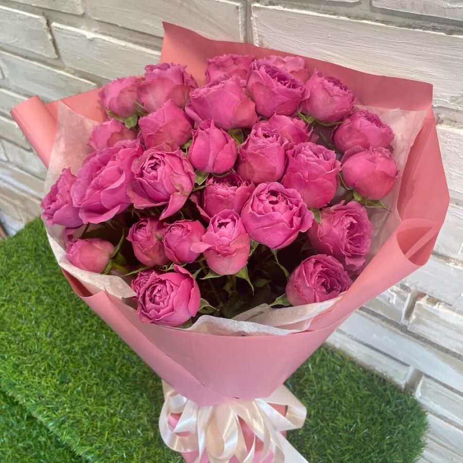 Пионовидные розы 9шт