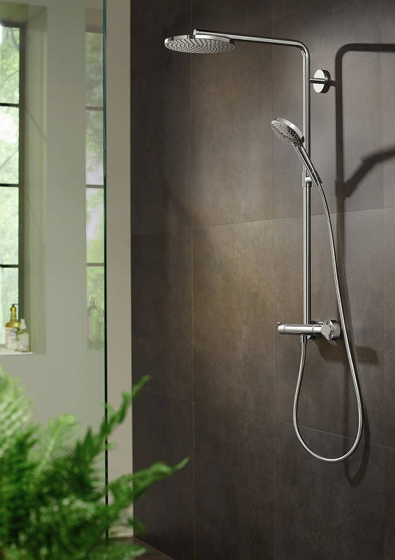 Душевая система Hansgrohe Raindance Select S 27633700 белая матовая ФОТО