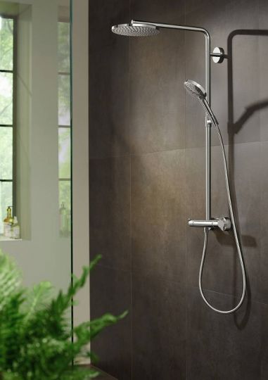 Душевая система Hansgrohe Raindance Select S 27633700 белая матовая ФОТО