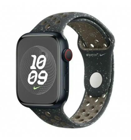 Apple Watch Series 9 41mm (GPS) Midnight Aluminum Case with Midnight Sky Nike Sport Band (S/M) (MR9L3)