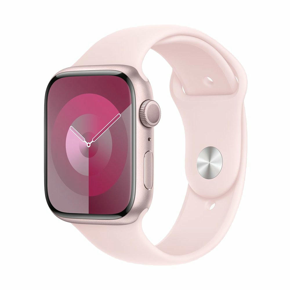 Apple Watch Series 9 45mm (GPS) Pink Aluminum Case with Pink Sport Band (S/M) (MR9G3/MRMK3)