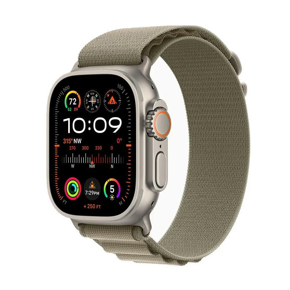 Apple Watch Ultra 2 49 mm (GPS+Cellular) Titanium Case Olive Alpine Loop (L)