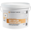 Декоративная Штукатурка Vincent Decor Decorum Travertino 14кг c Эффектом Камня Ракушечника / Винсент Декорум Травертин.