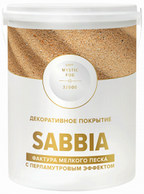 Декоративное Покрытие Vincent Decor Sabbia 1л с Эффектом Перламутрового Мелкого Песка / Винсент Декор Саббиа.